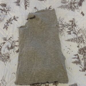 Beyond Yoga Gray Ribbed Top